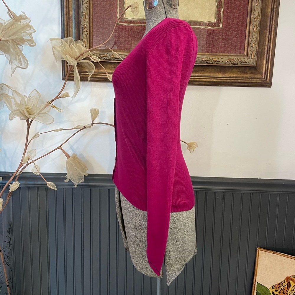 Ines De La Fressange Paris X Uniqlo Cotton Ribbed Knit Cardigan - Sz S 🧡🎀 - Picture 5 of 10